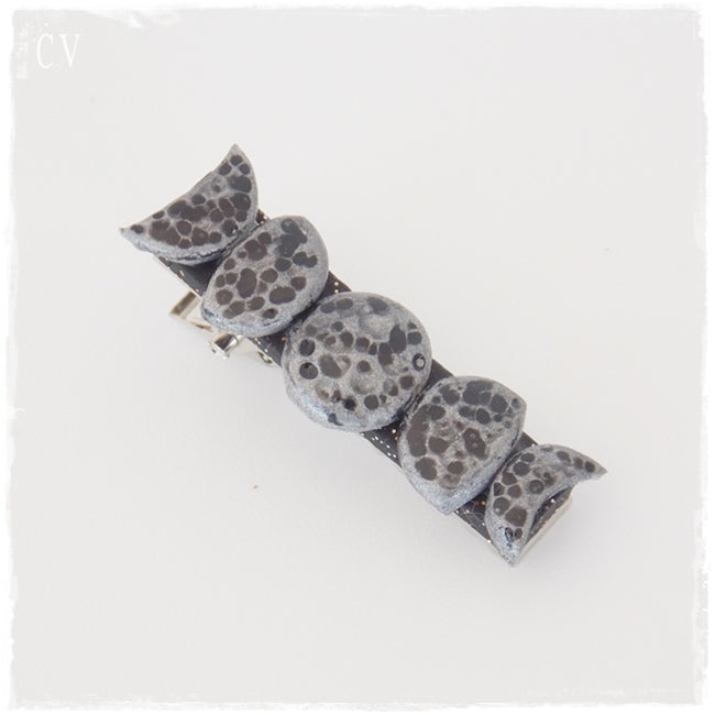Triple Moon Polymer Clay Baby Hair Clip