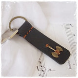 Battle Axe Leather Keychain