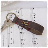 Infinity Leather Keychain ~