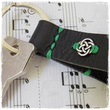 Leather Anniversary Celtic Love Knot Keychain