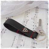 Triquetra Leather Key-fob  ~