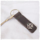 Dara Knot Leather Keyfob