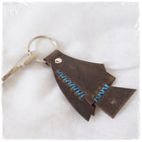 Recycled Leather Keychain