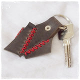 Valentine's Leahter Keychain ~