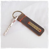 Inspirational Positivity Leather Keychain
