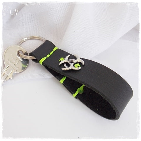 Gothic Alternative Leather Keychain