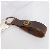 Celtic Tree of Life Leather Keychain