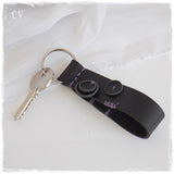 Handmade Organic Black Leather Key-Chain