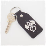 Personalized Silver Dragon Keyring