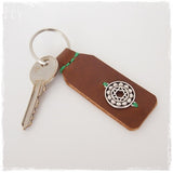 Anahata Leather Keychain