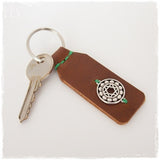 Eco-Leather Handmade Yoga Keychain