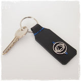 Third Eye Chakra Leather Keychain