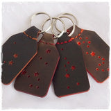 Constellation Custom Leather Keyrings