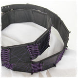 Custom Made Black Leather Belt With Snap Closure