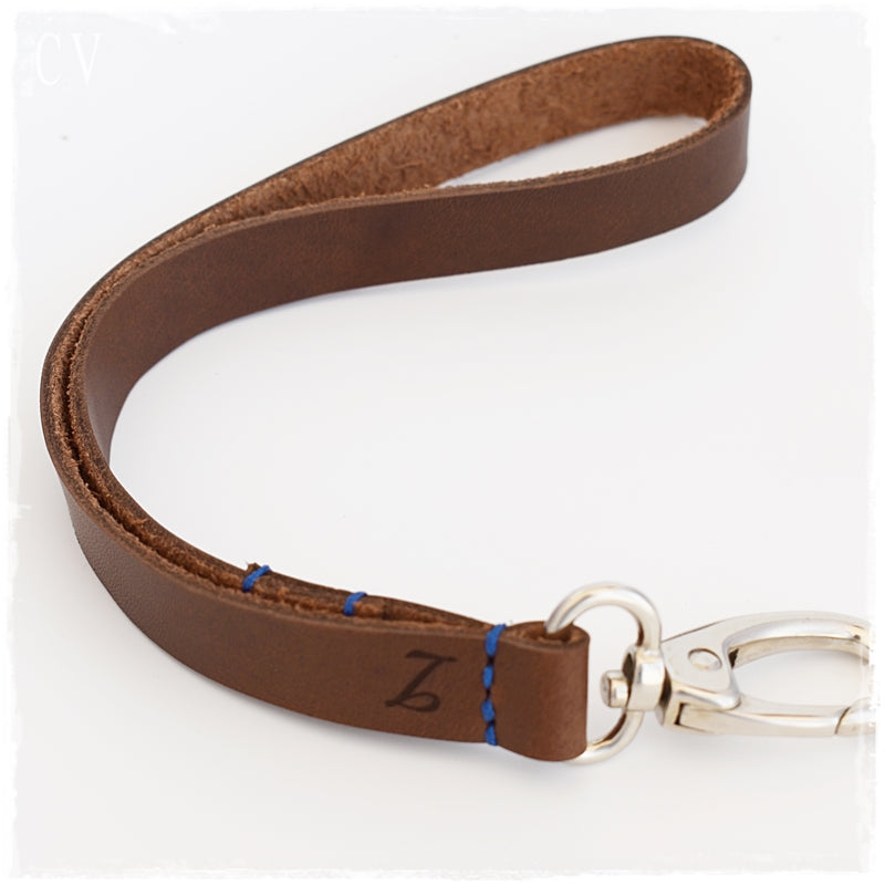 Personalized Leather Lanyard
