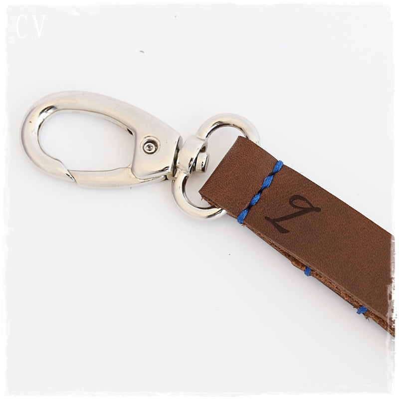 Personalized Leather Lanyard