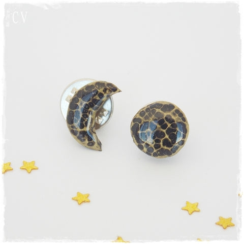 Full Moon & Crescent Lapel Pins*