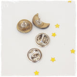 Full Moon & Crescent Lapel Pins*