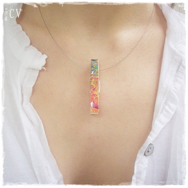 Minimal Abstract Wooden Necklace