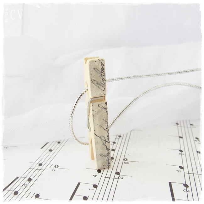 Alternative Wooden Peg Necklace