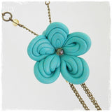 Hand-Sculptued Polymer Clay Flower Necklace