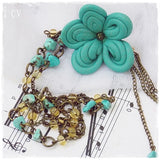 Bohemian Yoga Tribal Flower Necklace