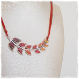 Leaf Ladder Autumn Necklace