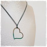 Green Heart Layering Necklace
