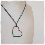 Painted Heart Minimal Necklace