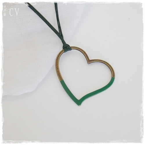 Hollow Heart Pendant Necklace