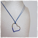 Blue Heart Layering Necklace