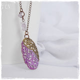 Amethyst Stone Filigree Necklace