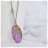 Purple Ornate Gypsy Necklace