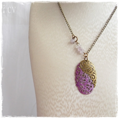 Bohemian Vintage Filigree Necklace