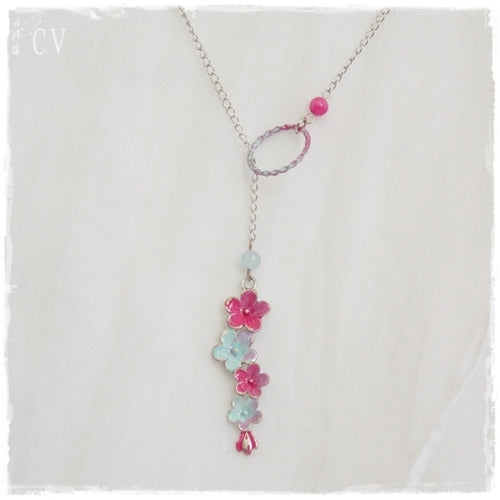 Floral Lariat Necklace