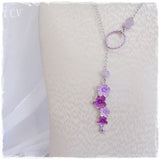 Amethyst Gemtstone Lariat Necklace