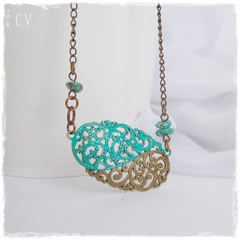 Filigree Turquoise Necklace