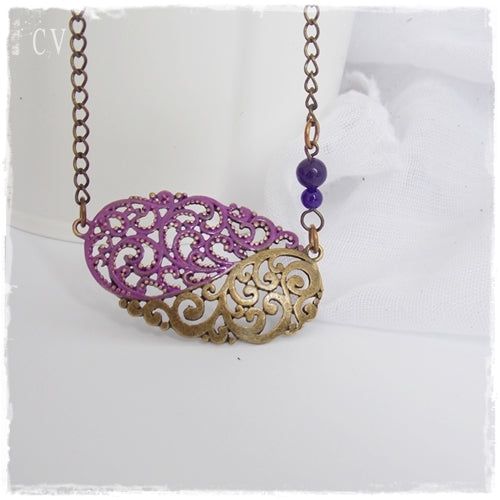 Crown Chakra Amethyst Necklace