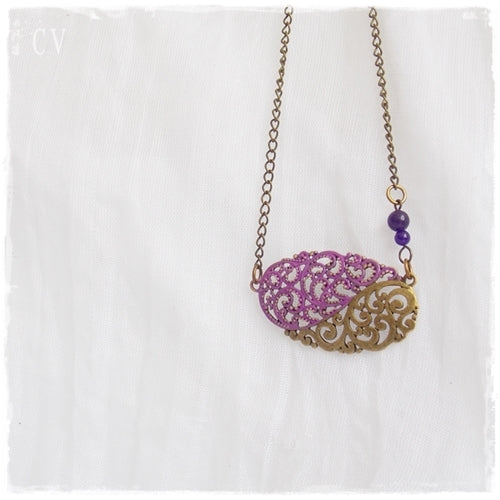 Amethyst Stone Bohemian Necklace