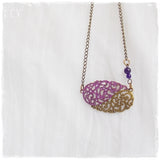 Amethyst Stone Bohemian Necklace