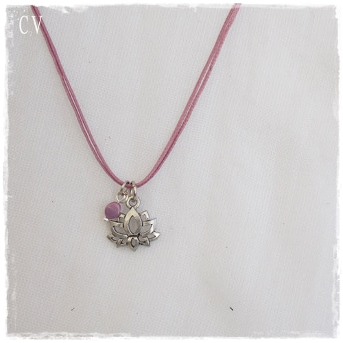 Dainty Lotus Yogini Necklace