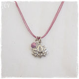 Lotus Purity Flower Yoga Teacher Gift Necklace