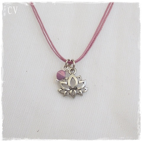 Lotus Flower Layering Necklace 