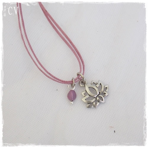 Lotus Flower Yoga Meditation Necklace