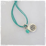 Lotus Flower Charm Yogini Necklace