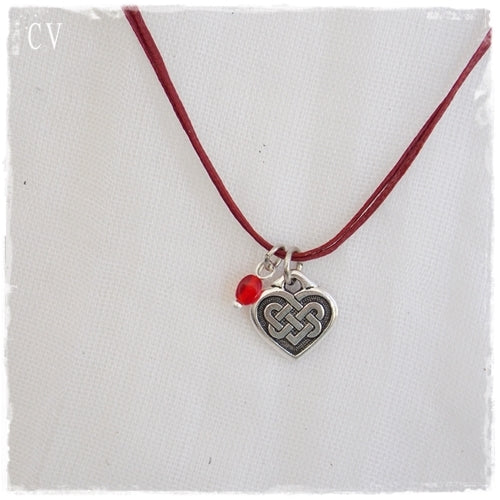 Celtic Heart Layering Pendant Necklace