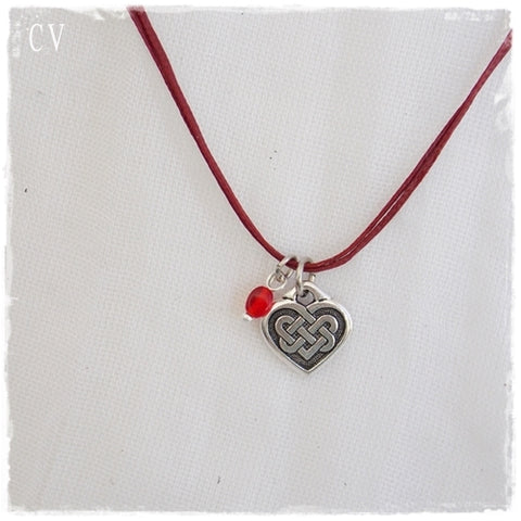 Celtic Heart Layering Pendant Necklace