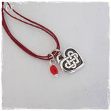 Dainty Celtic Heart Knot Necklace