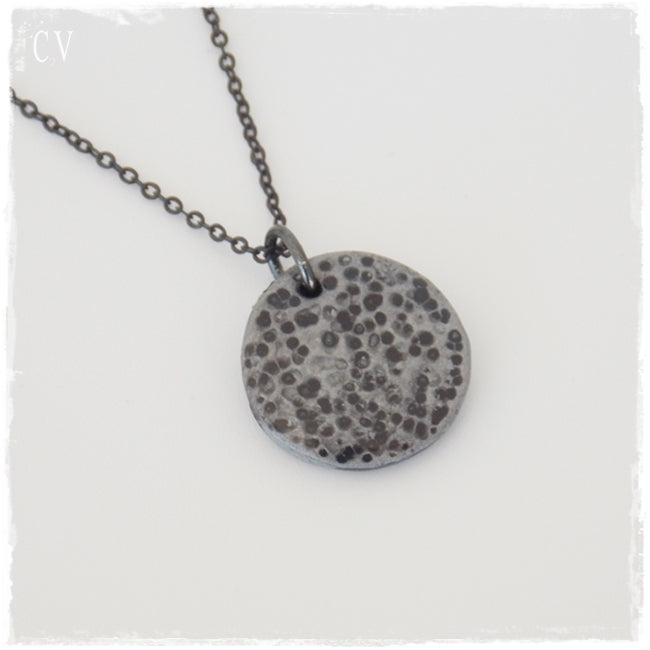 Full Moon Polymer Clay Necklace
