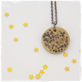 Full Moon Polymer Clay Necklace